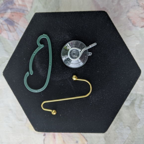 Artisan Ceramic Heart Suncatcher Says Breathe Ceramic Beads Clear Faceted Glass - Picture 10 of 15